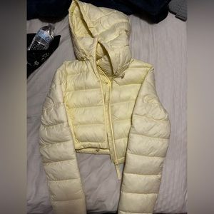 zara crop puffer jacket